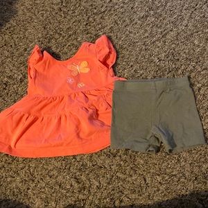 Carters Just One You  matching ruffle shirt  and shorts